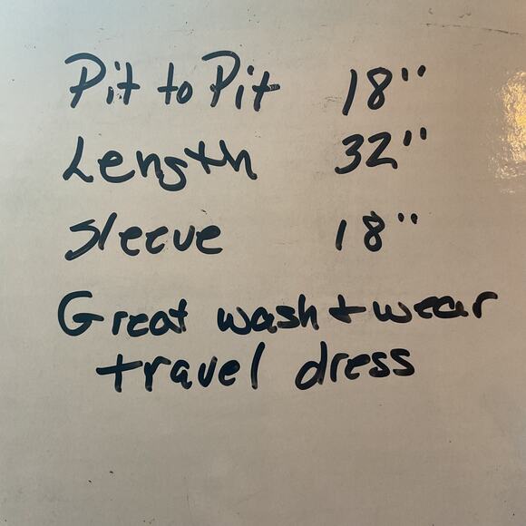 Pink Owl Blue/Pink Paisley Pullover 3/4 Sleeve Lined Dress Sz S - Picture 7 of 7